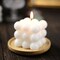 2 Unscented Paraffin Wax CANDLES Bubble Cube